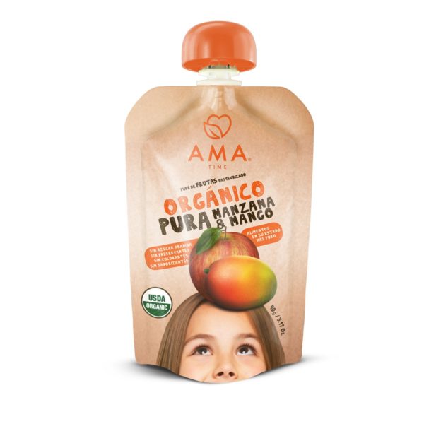 Ama Time Puré Manzana Mango Orgánica