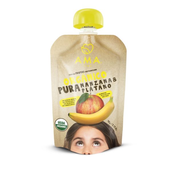 Ama Time Puré Manzana Plátano