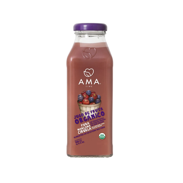 AMA Time Jugo Orgánico Manzana y Pera