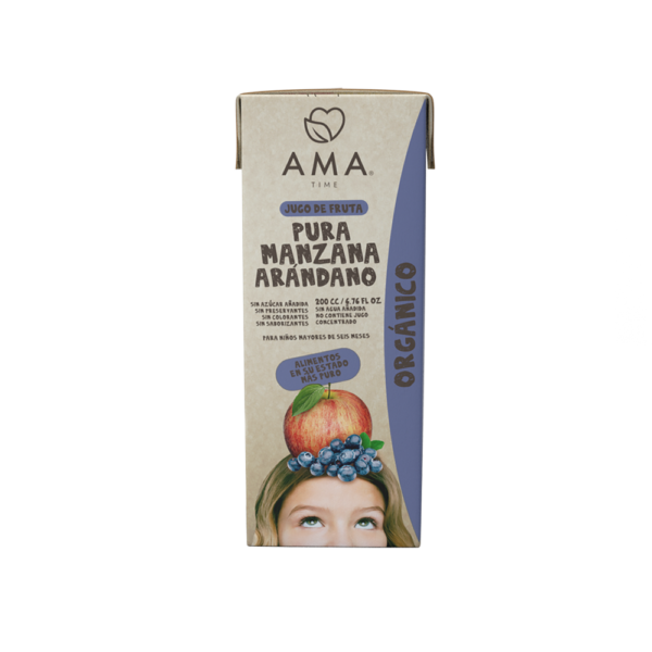 AMA Time JUGO MANZANA ARANDANO 200 CC TETRA